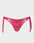 Flora | Slip Bikini Satinato con Laccetti - Fucsia - donna - Raggianti