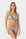 Anna | Slip Bikini Satinato a Vita Bassa Bordato - Blu Avio - donna - Raggianti