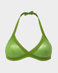 Elisa | Top Triangolo Satinato Regolabile - Verde - donna - Raggianti