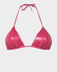 Chiara | Top Triangolo Satinato Regolabile - Fucsia - donna - Raggianti