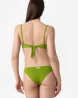 Ginevra | Slip Vita Bassa Con Ricamo - Botonic Verde - donna - Raggianti