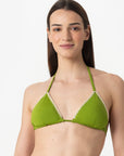 Lea | Triangolo Scorrevole Con Coppe - Botanic Verde - donna - Raggianti