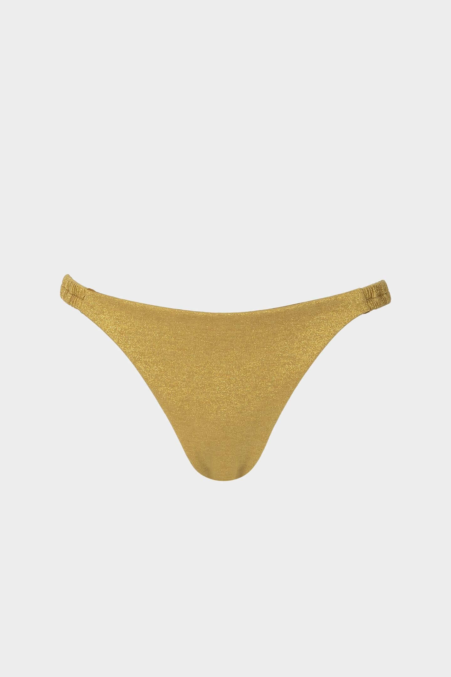 Vittoria | Slip Bikini con Laccetti in Lurex - Oro - donna - Raggianti