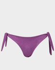 Antonella | Slip Bikini Lurex con Laccetti - Glicine - donna - Raggianti