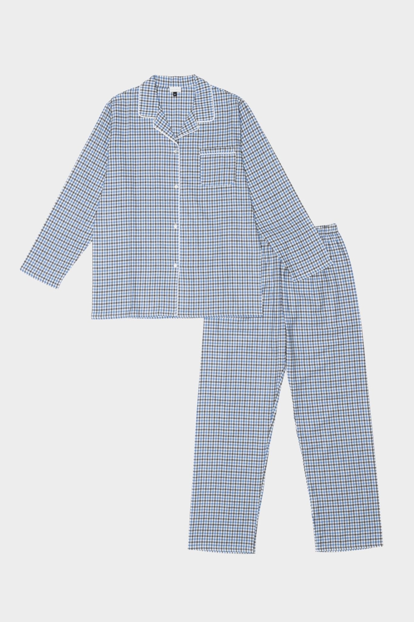 Lucia | Pigiama Camicia - Blu - donna - Raggianti