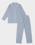 Lucia | Pigiama Camicia - Blu