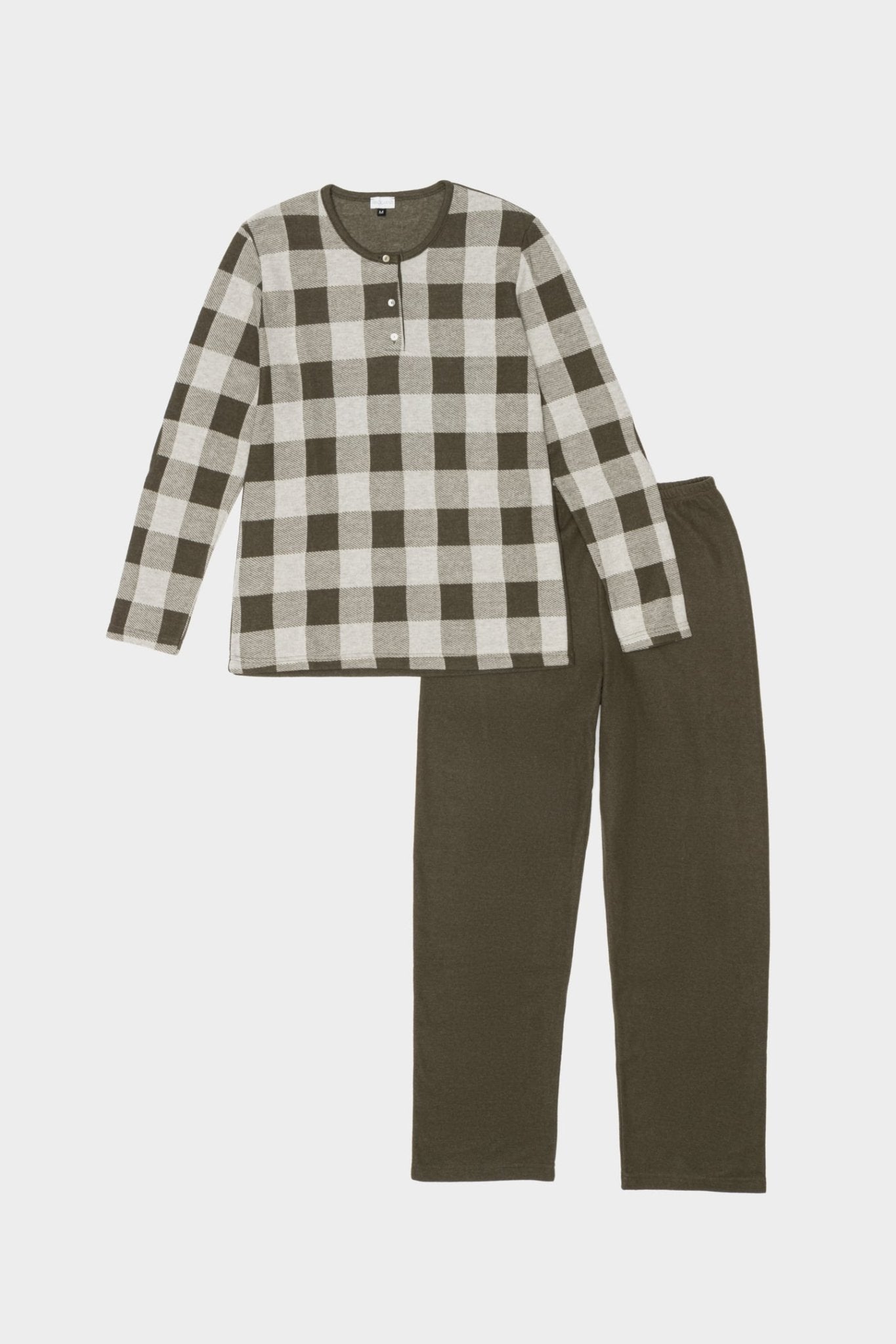 Luisa | Pigiama Serafino - Verde - donna - Raggianti