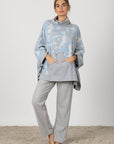 Fiorella | Poncho - Blu Pastello