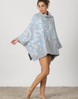 Fiorella | Poncho - Blu Pastello