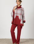 Fiorella | Poncho - Rosso Scozzese