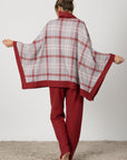 Fiorella | Poncho - Rosso Scozzese