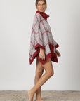 Fiorella | Poncho - Rosso Scozzese
