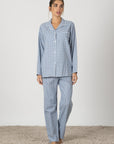 Lucia | Pigiama Camicia - Blu