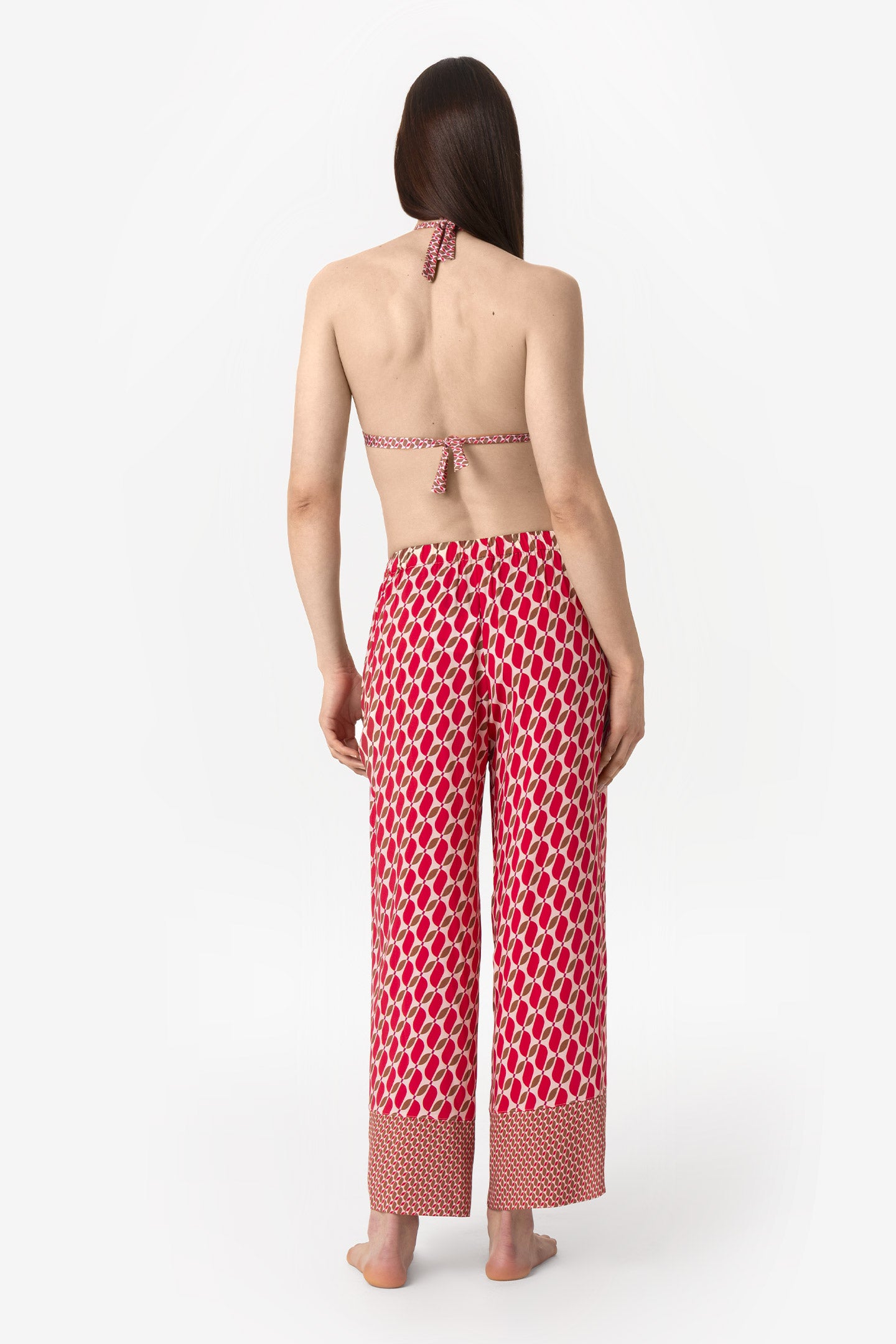 Serena | Pantalone - Retro' Rosso - donna - Raggianti