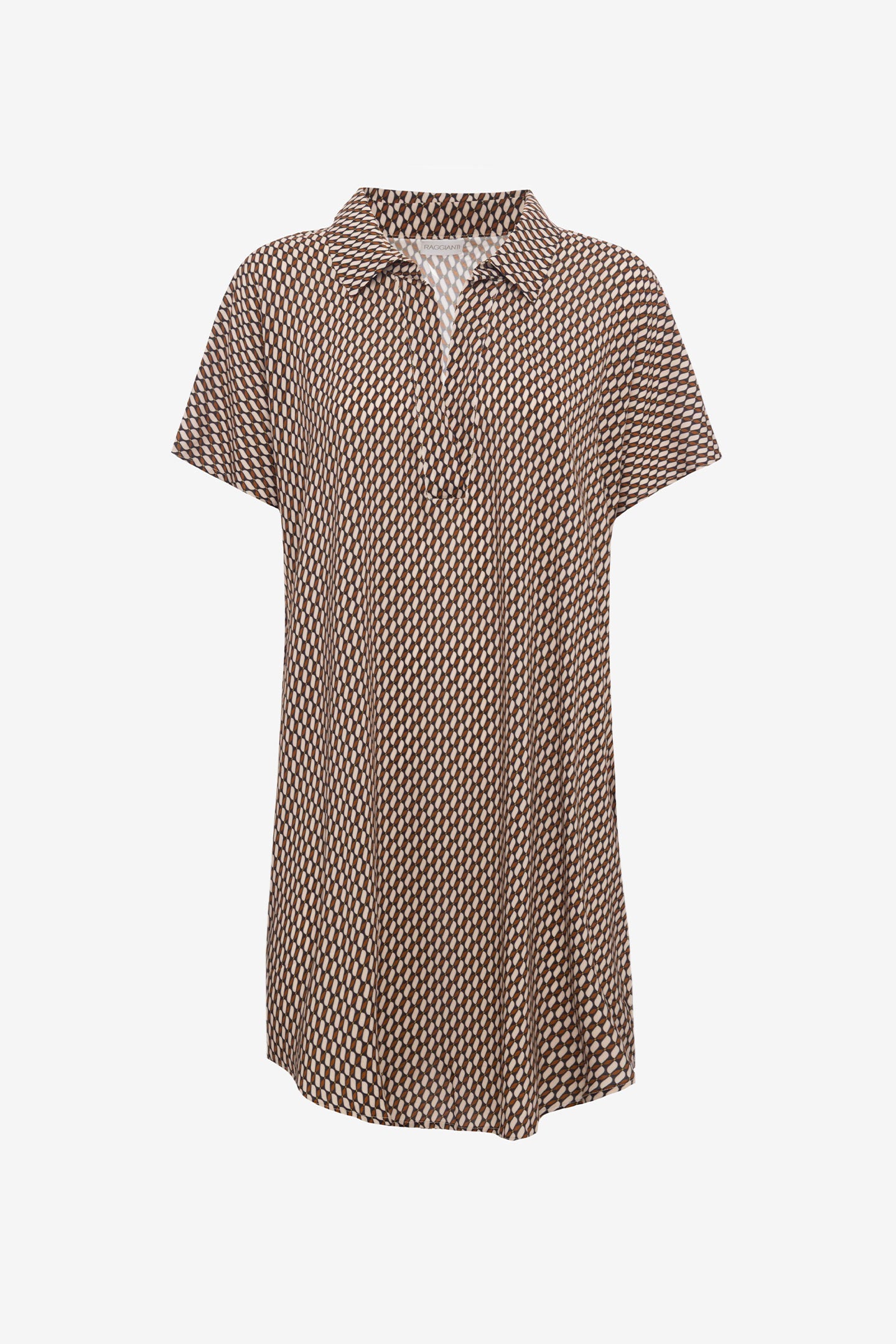 Gloria | Caftano A Polo - Retro' Nero - donna - Raggianti