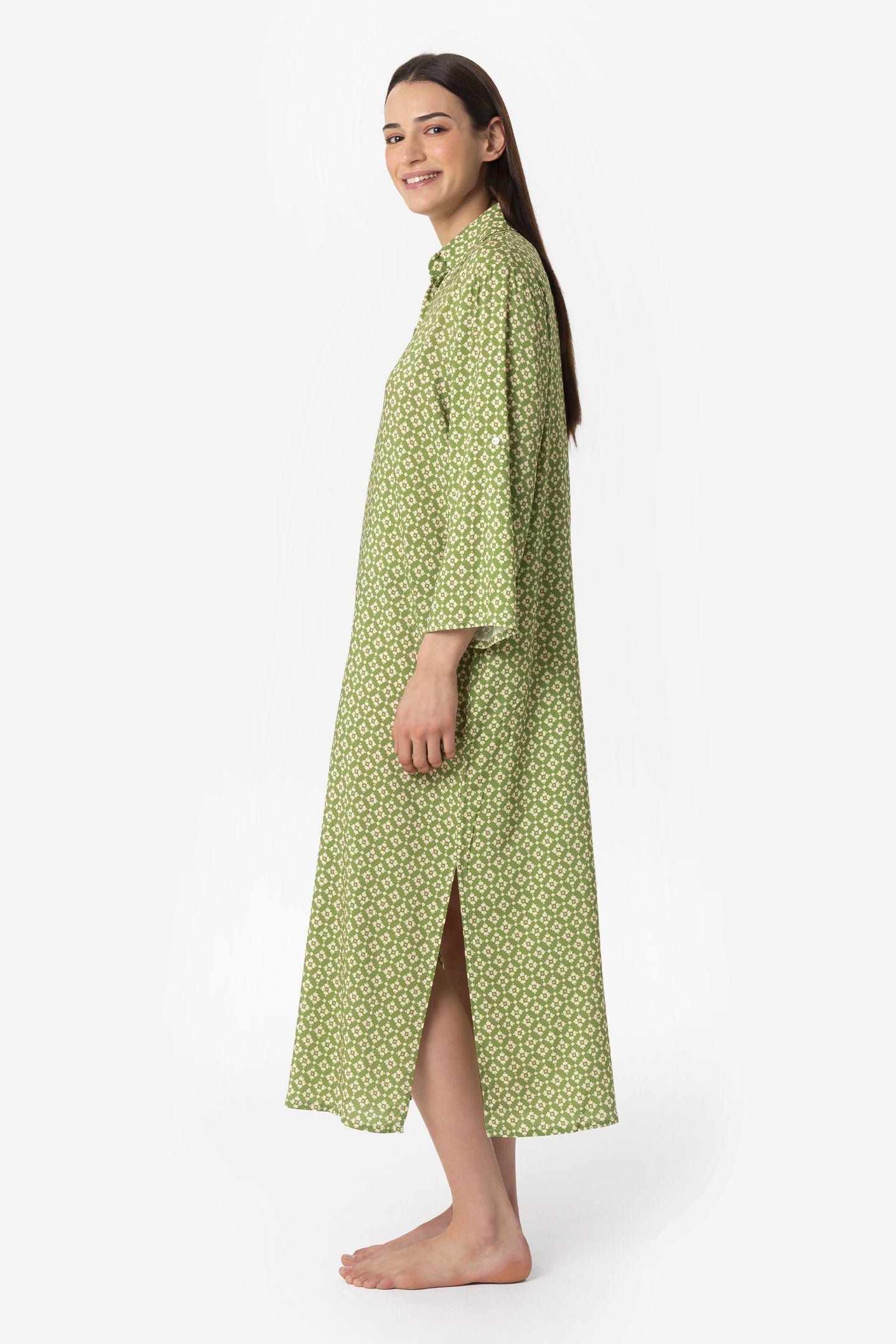 Viola | Chemisier Lungo - Botonic Verde - donna - Raggianti