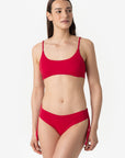Aurora | Slip Classico Binario Con Treccia - Rosso - donna - Raggianti