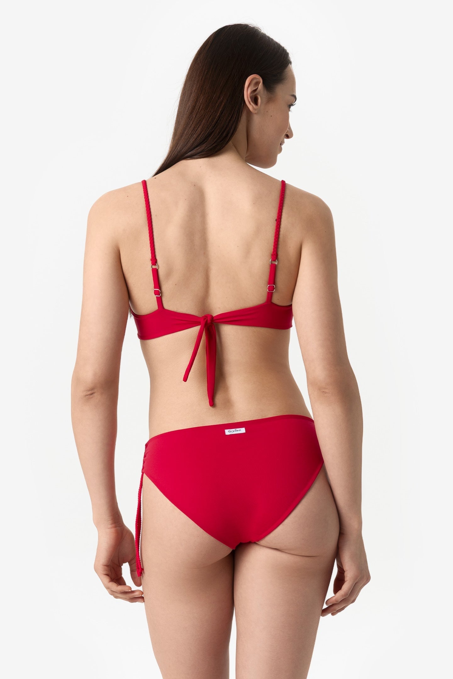 Aurora | Slip Classico Binario Con Treccia - Rosso - donna - Raggianti