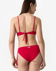 Aurora | Slip Classico Binario Con Treccia - Rosso - donna - Raggianti
