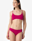 Aurora | Slip Classico Binario Con Treccia - Magenta - donna - Raggianti