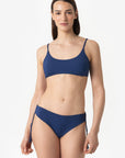 Aurora | Slip Classico Binario Con Treccia - Blu - donna - Raggianti