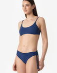 Aurora | Slip Classico Binario Con Treccia - Blu - donna - Raggianti