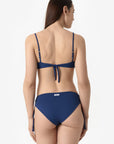 Aurora | Slip Classico Binario Con Treccia - Blu - donna - Raggianti