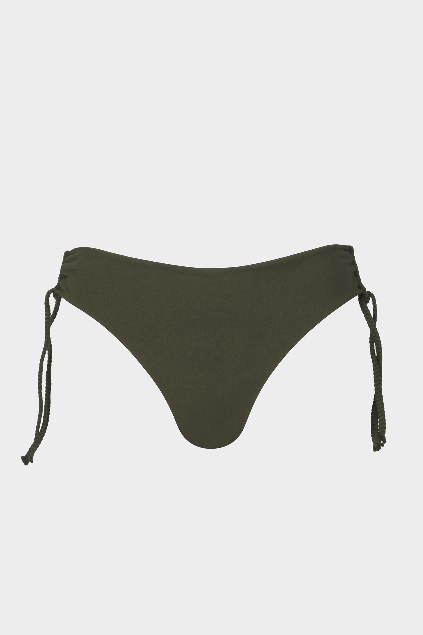 Regular Tie Side Bikini Bottom With Braids