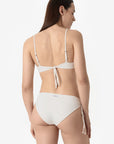 Aurora | Slip Classico Binario Con Treccia - Yougurt - donna - Raggianti