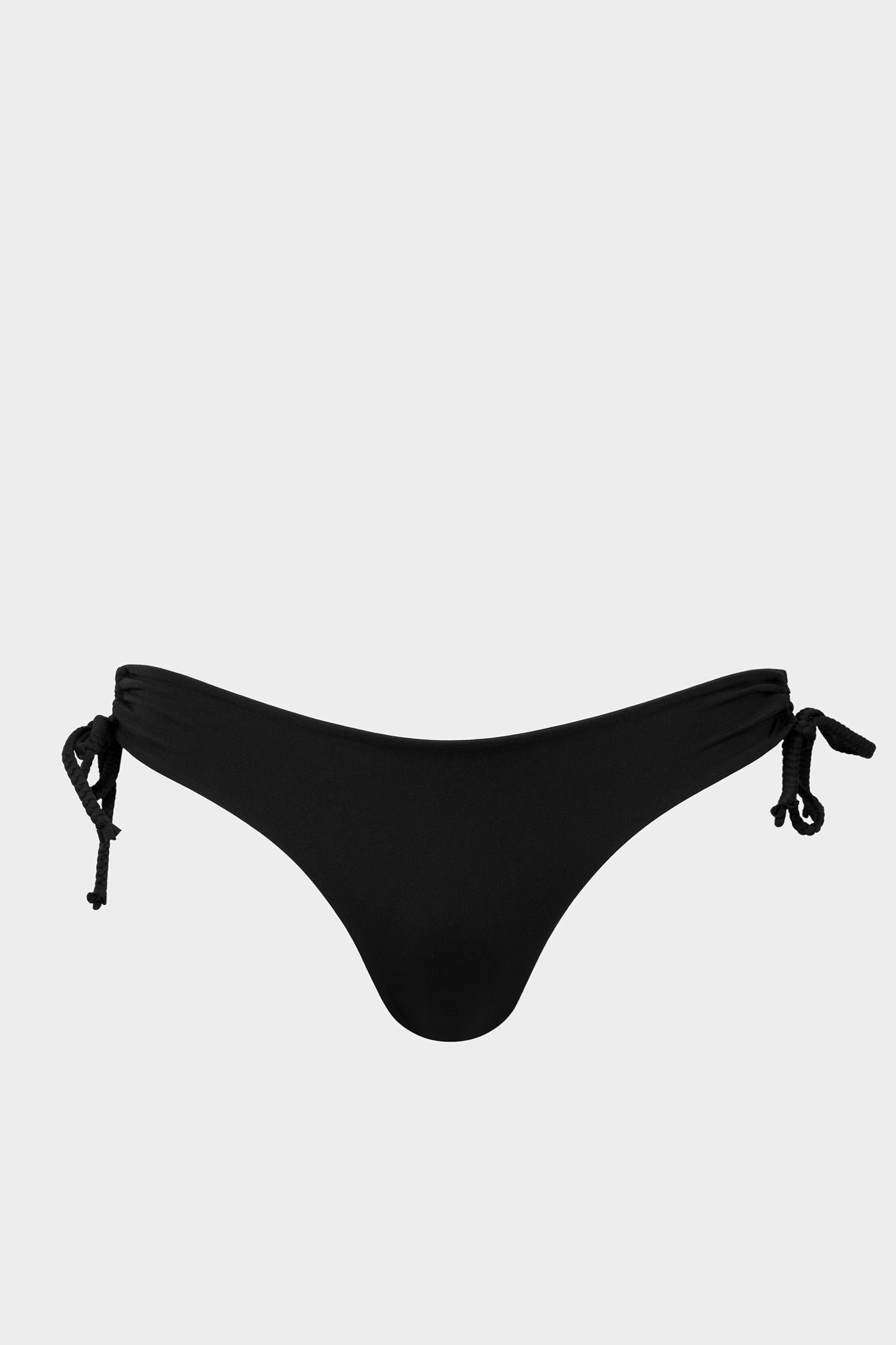 Brazilian Tie Side Bikini Bottom With Braids
