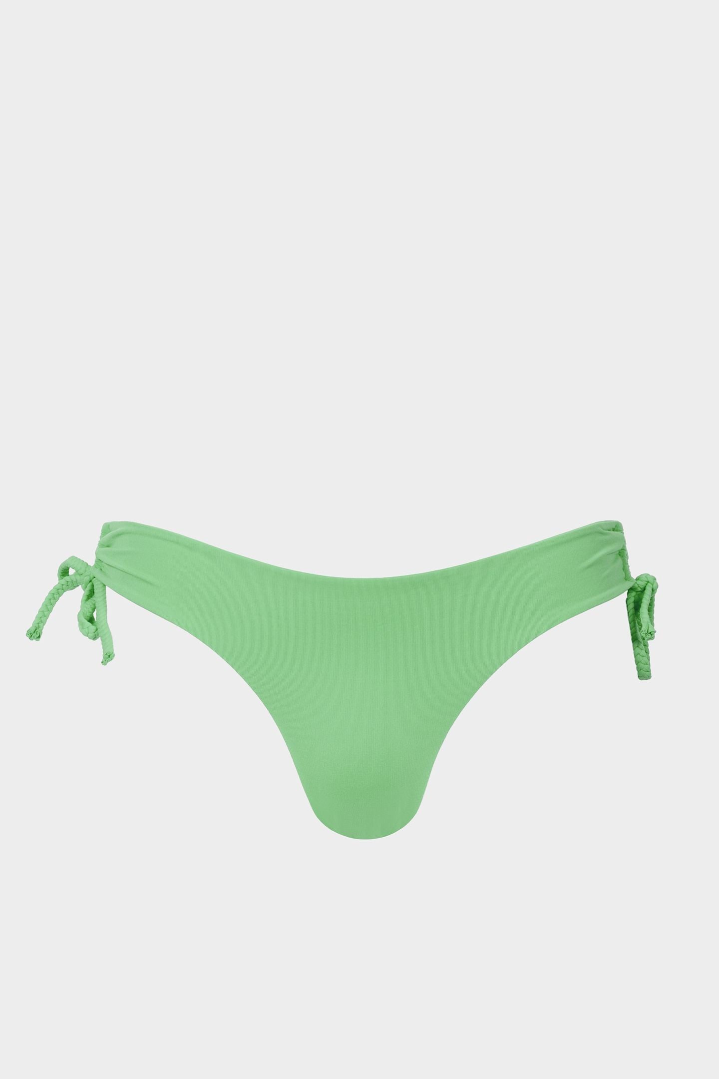 Brazilian Tie Side Bikini Bottom With Braids