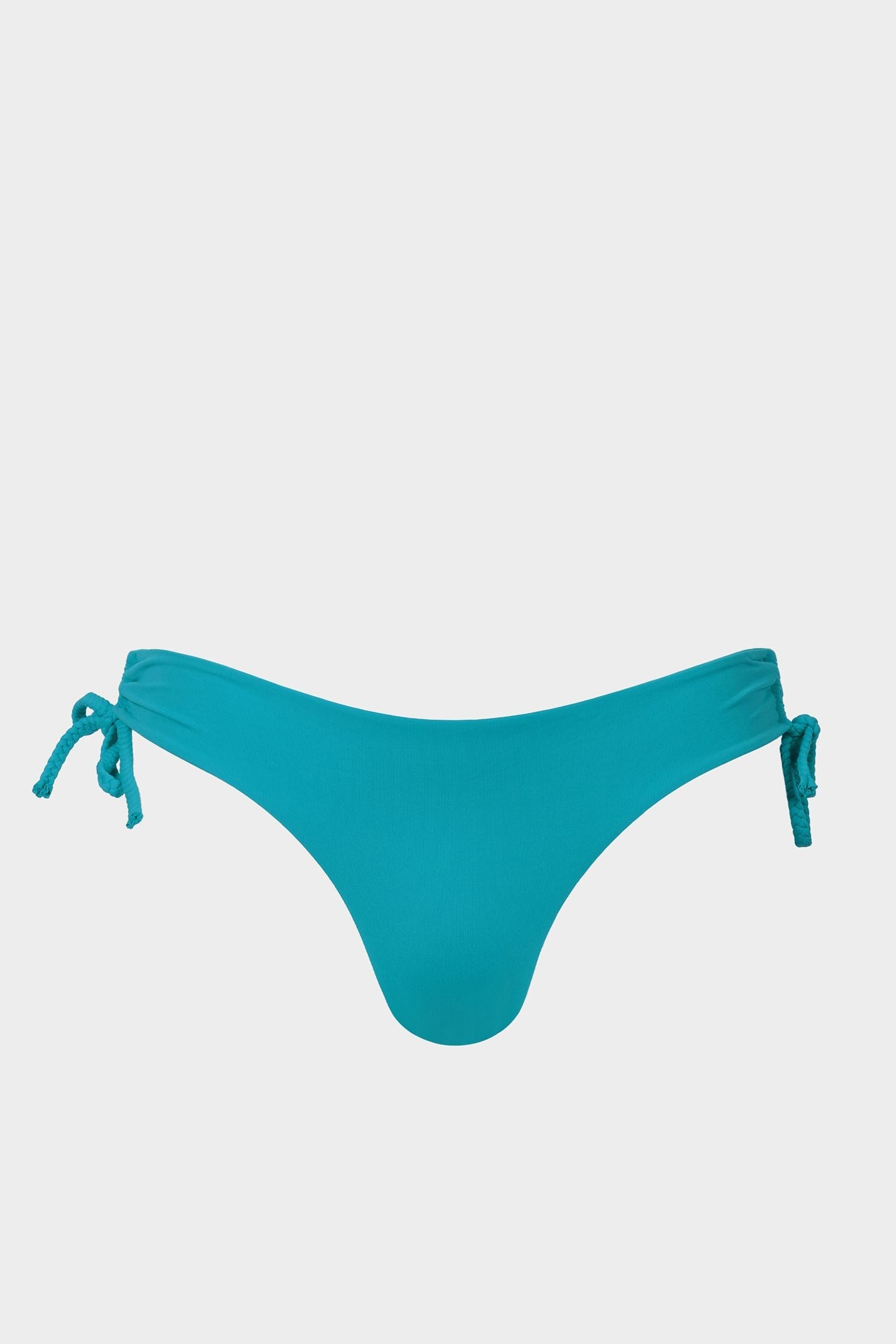 Brazilian Tie Side Bikini Bottom With Braids