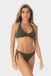 Daniela | Top Bikini Triangolo all'Americana - Militare - donna - Raggianti