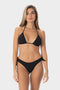 Viviana | Slip Bikini Brasiliana con Laccetti - Nero - donna - Raggianti
