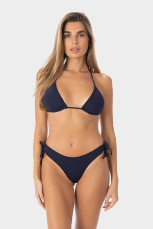 Braided Halter Adjustable Triangle With Cups