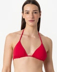 Mia | Triangolo Scorrevole Treccia Con Coppe - Rosso - donna - Raggianti