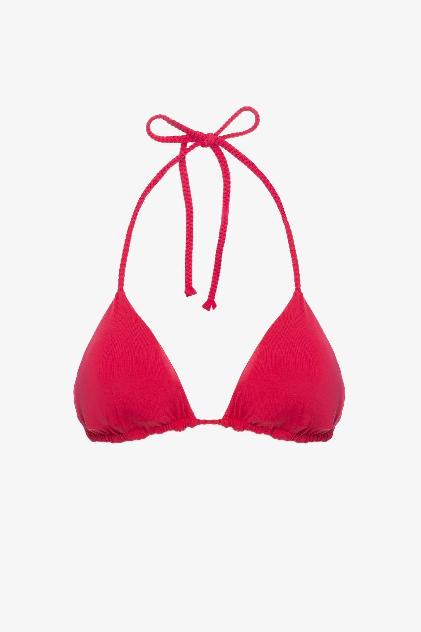 Mia | Triangolo Scorrevole Treccia Con Coppe - Rosso - donna - Raggianti