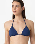 Mia | Triangolo Scorrevole Treccia Con Coppe - Blu - donna - Raggianti