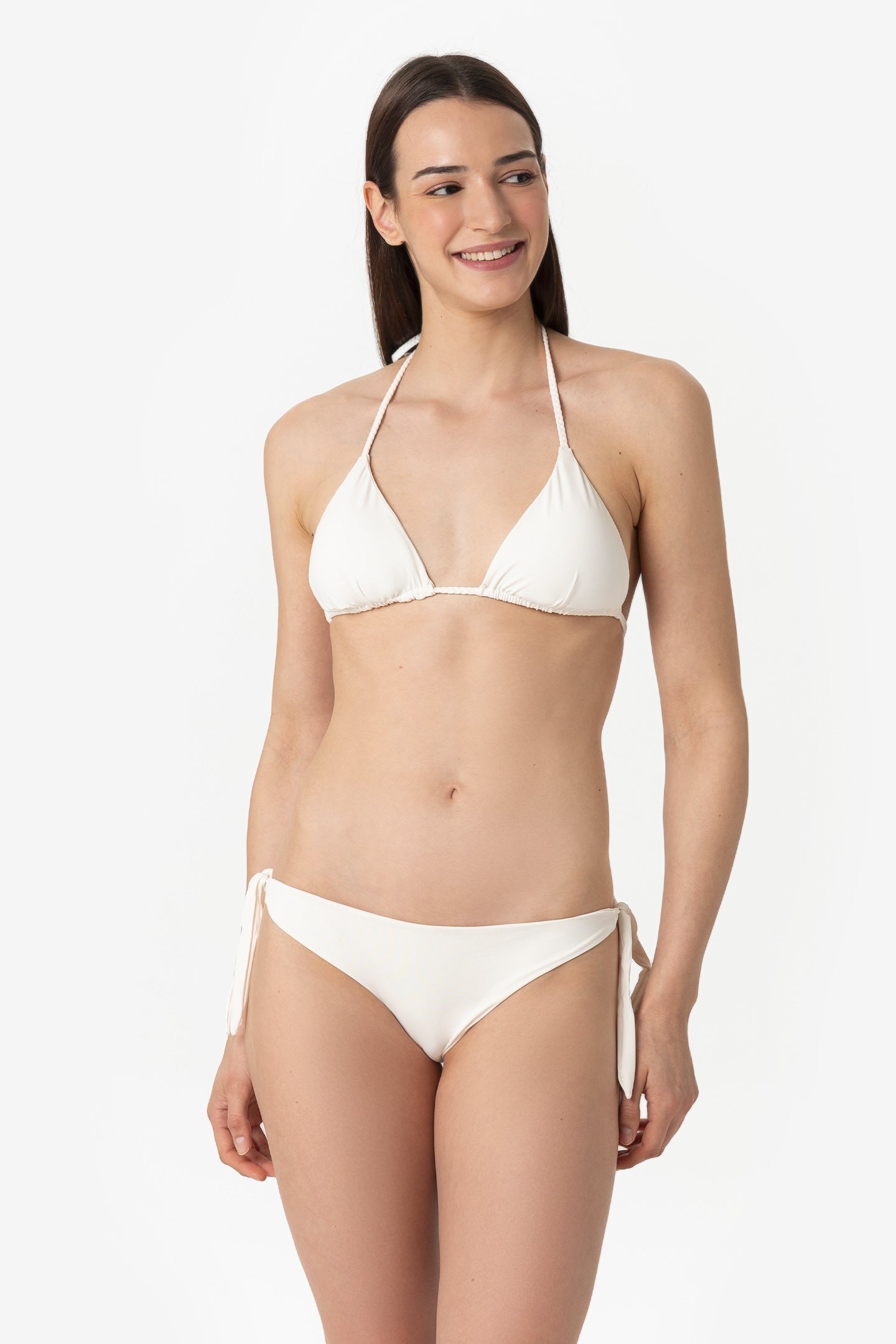 Mia | Triangolo Scorrevole Treccia Con Coppe - Yougurt - donna - Raggianti