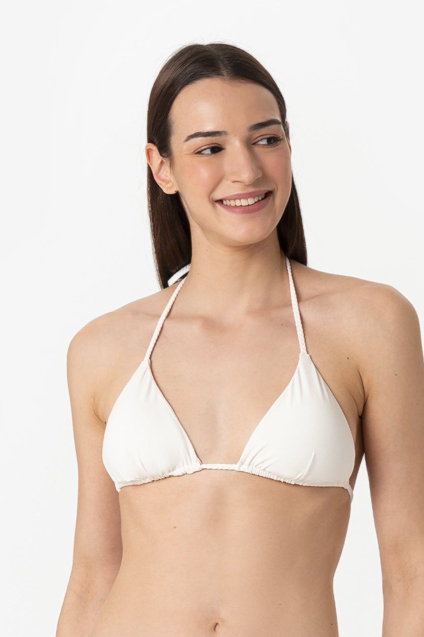 Mia | Triangolo Scorrevole Treccia Con Coppe - Yougurt - donna - Raggianti