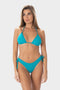 Viviana | Slip Bikini Brasiliana con Laccetti - Turchese - donna - Raggianti