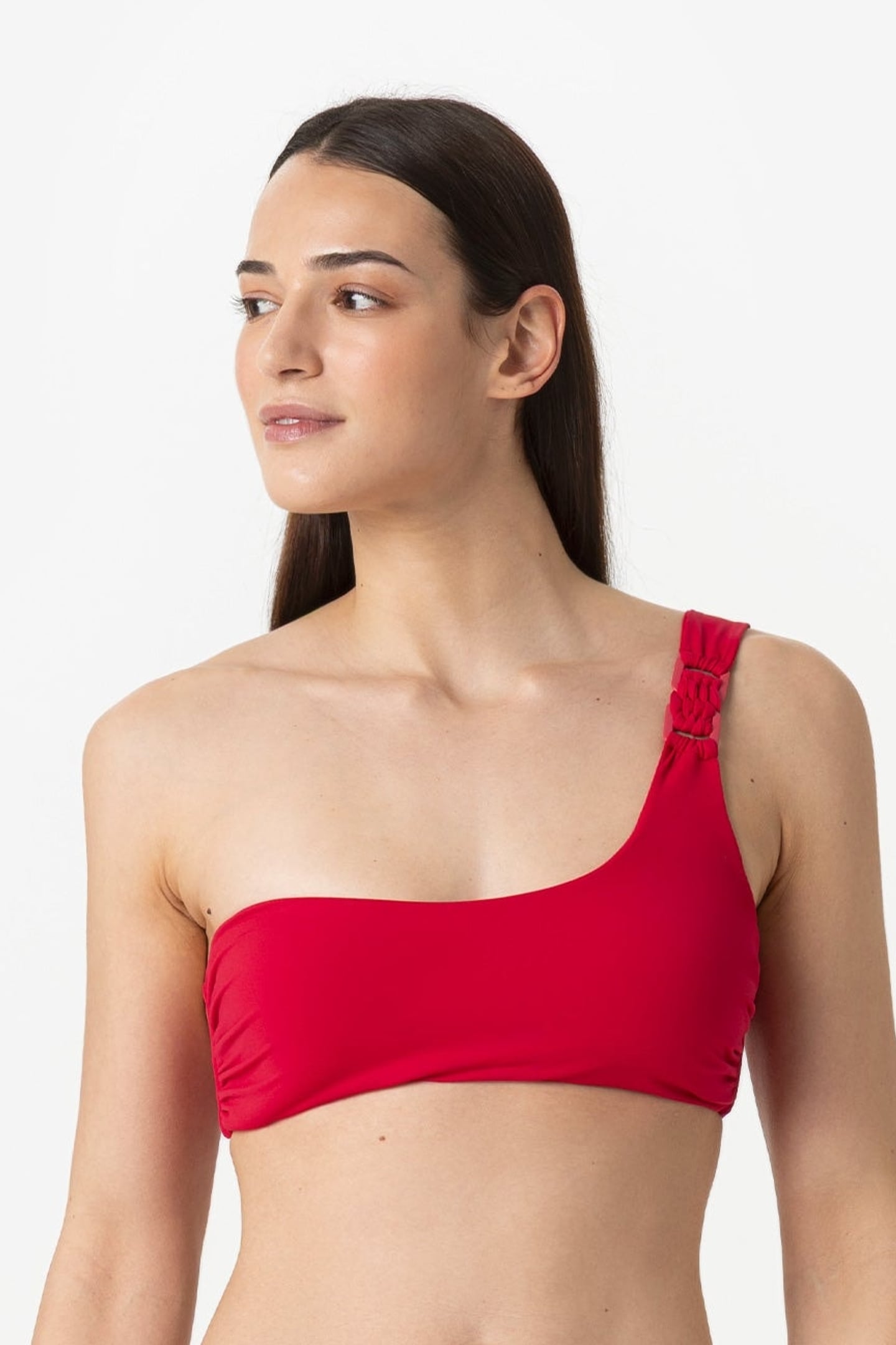 Ava | Reggiseno Monospalla Accessorio Con Coppe - Rosso - donna - Raggianti