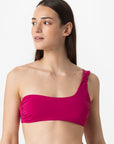 Ava | Reggiseno Monospalla Accessorio Con Coppe - Magenta - donna - Raggianti