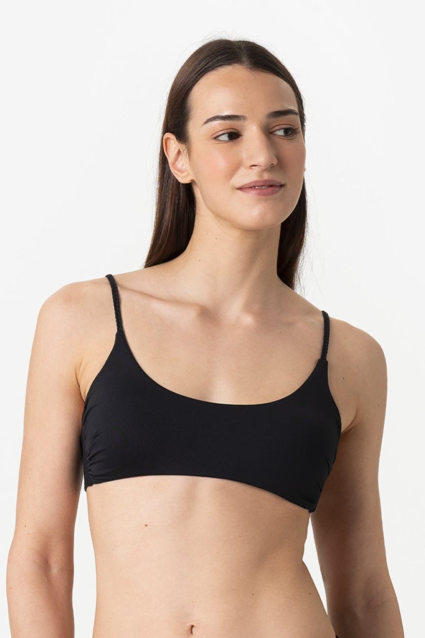 Julia | Brassiere Con Trecce Con Coppe - Nero - donna - Raggianti