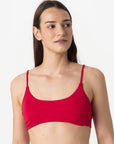Julia | Brassiere Con Trecce Con Coppe - Rosso - donna - Raggianti