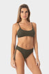 Julia | Top Bikini Bralette con Coppe - Militare - donna - Raggianti
