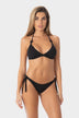Giorgia | Slip Bikini con Laccetti - Nero - donna - Raggianti