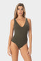 Luna | Costume Intero Longline Reversibile - Militare/Yoda - donna - Raggianti
