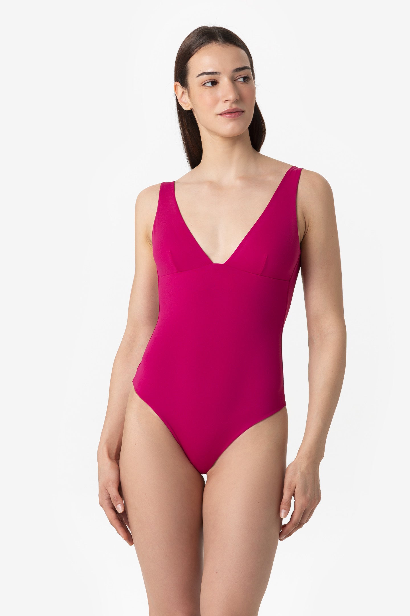 Luna | Costume Intero Double - Magenta/Tabacco - donna - Raggianti