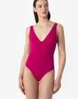 Luna | Costume Intero Double - Magenta/Tabacco - donna - Raggianti